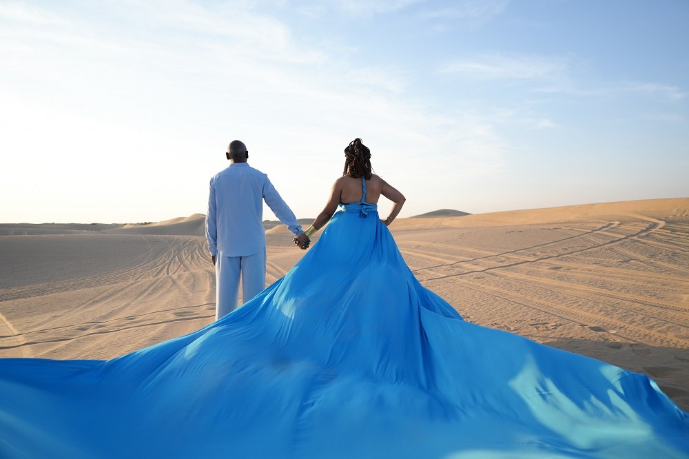 What is a Flying Dress Photoshoot Dubai